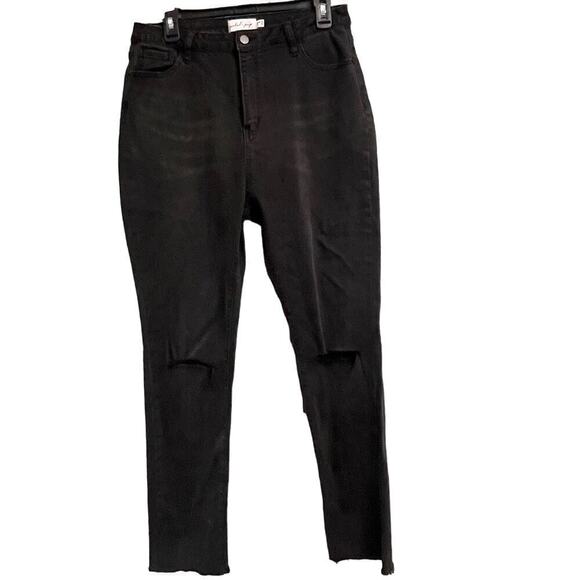 Petal & Pup Black Stretched Distressed Jeans Size 12 - Picture 1 of 5